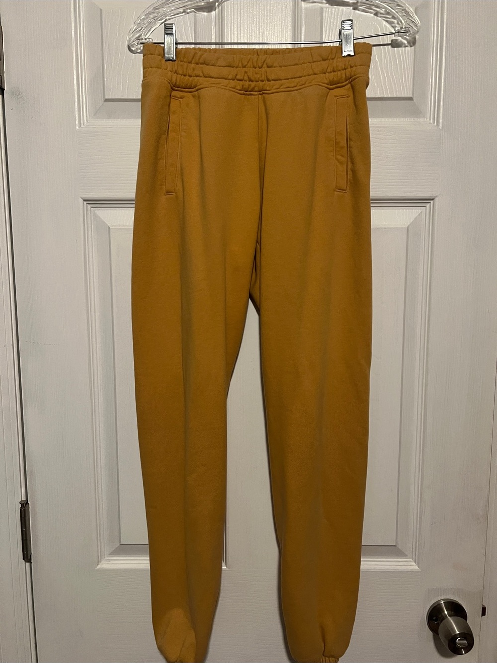 Women's Mustard Elastic-Waist Sweat Pants - Offline by Aerie